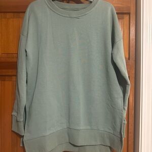 Latched Mama Sage Green Crew Neck Sweater